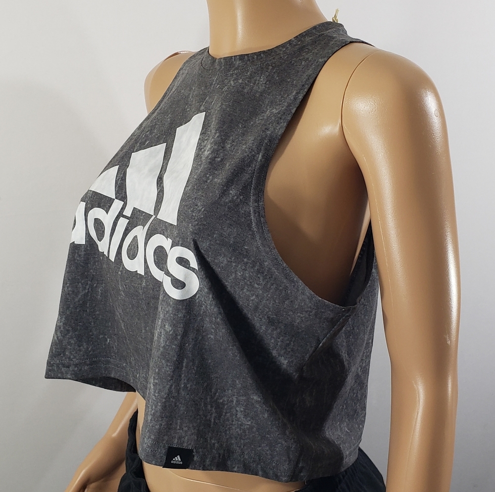 Adidas gray tunic top